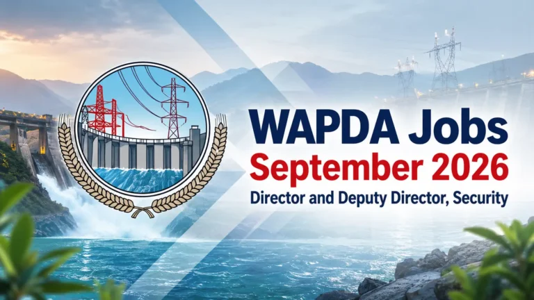 WAPDA Jobs September 2026, Director and Deputy Director, Security WAPDA Jobs September 2026 advertisement for Director Security and Deputy Director Security