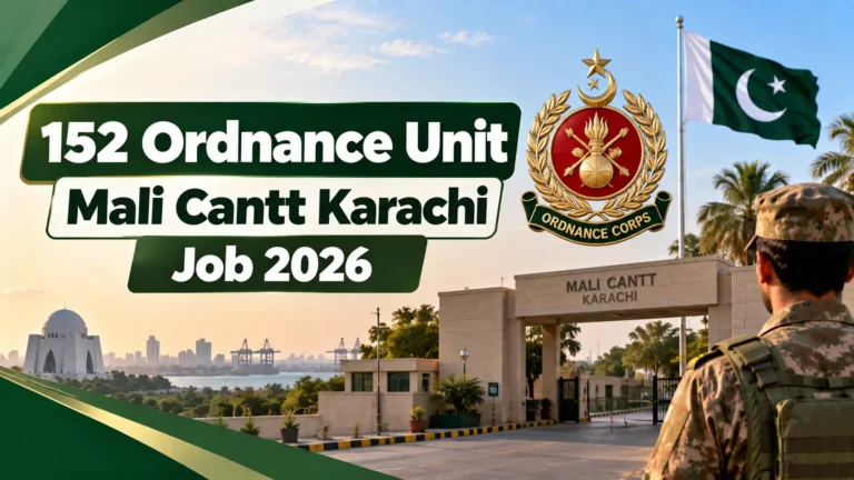152 ordnance unit mali cantt karachi job 2026