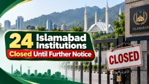 24 Islamabad Institutions Closed Until Further Notice