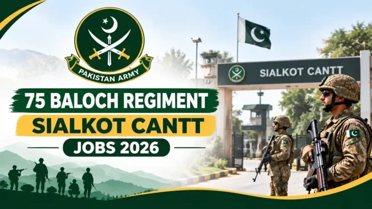 75 Baloch Regiment Sialkot Cantt Jobs 2026 75 baloch regiment sialkot cantt jobs 2026