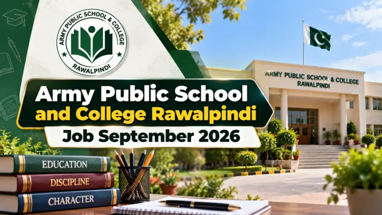 Army Public School and College Rawalpindi Job September 2026 army public school college rawalpindi job sep 2026