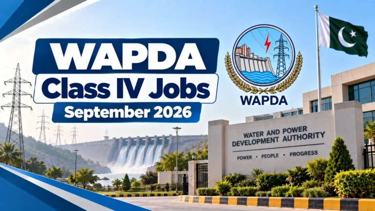 class iv jobs in wapda september 2026