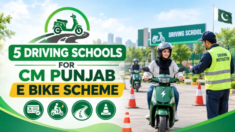 5 Driving Schools for CM Punjab E Bike Scheme cm punjab e bike driving schools