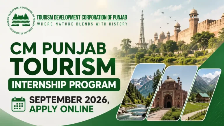 CM Punjab Tourism Internship Program September 2026, Apply Online cm punjab tourism internship program sep 2026