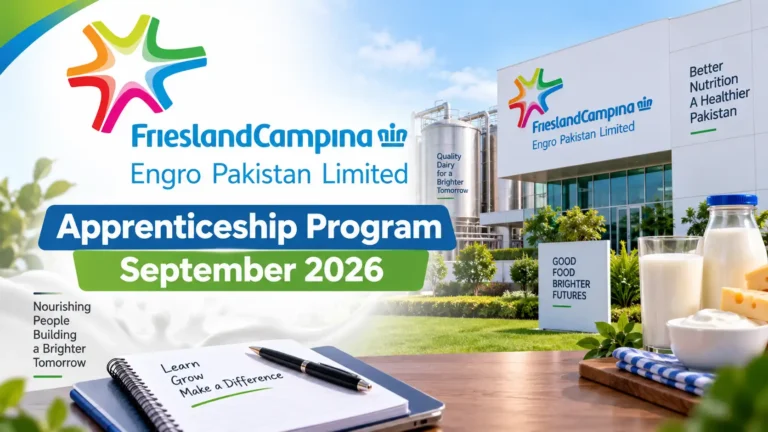 frieslandcampina engro apprenticeship september 2026