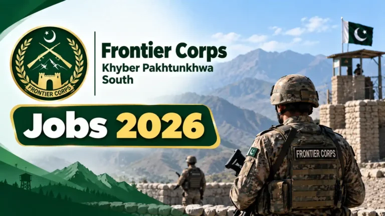 Frontier Corps FC Khyber Pakhtunkhwa South Jobs 2026 frontier corps fc kpk south jobs 2026
