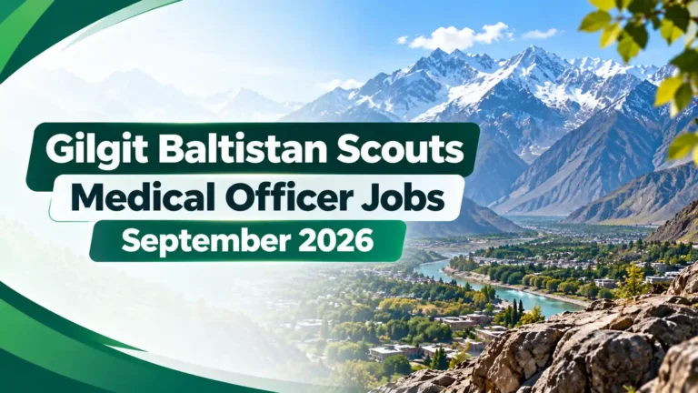 Gilgit Baltistan Scouts Medical Officer Jobs September 2026 gilgit baltistan scouts medical officer jobs september 2026