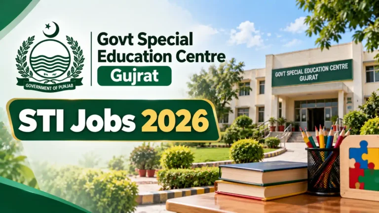 Govt Special Education Centre Gujrat STI Jobs 2026 govt special education centre gujrat sti jobs september 2026