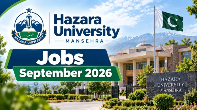 hazara university jobs september 2026