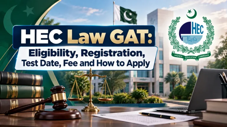 HEC Law GAT 2026: Eligibility, Registration, Test Date, Fee, and How to Apply hec law gat how to apply
