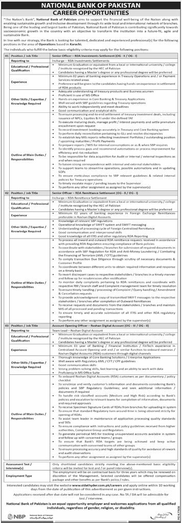 nbp jobs september 2026 advertisement