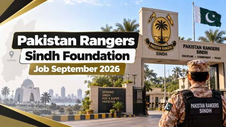 Pakistan Rangers Sindh Foundation Job September 2026 pakistan rangers sindh foundation job september 2026