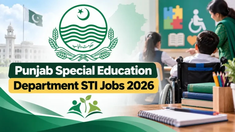 Punjab Special Education Department STI Jobs 2026 punjab special education department sti jobs 2026