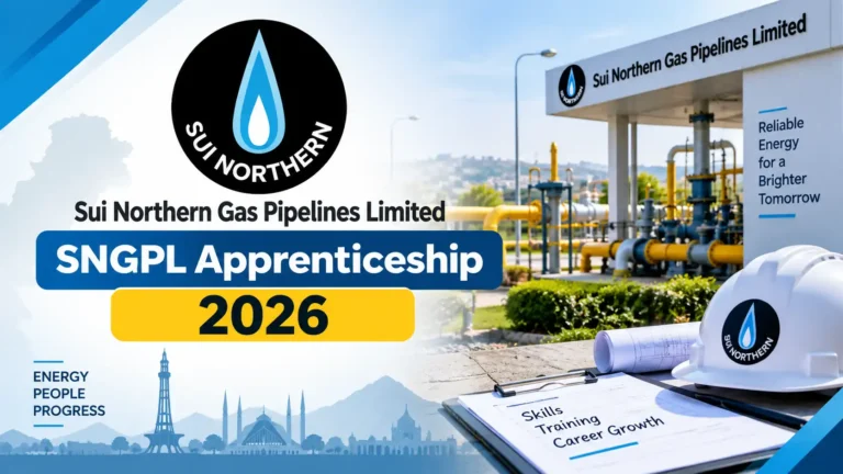 Sui Northern Gas Pipelines Limited SNGPL Apprenticeship 2026 sui northern gas pipelines limited sngpl apprenticeship 2026