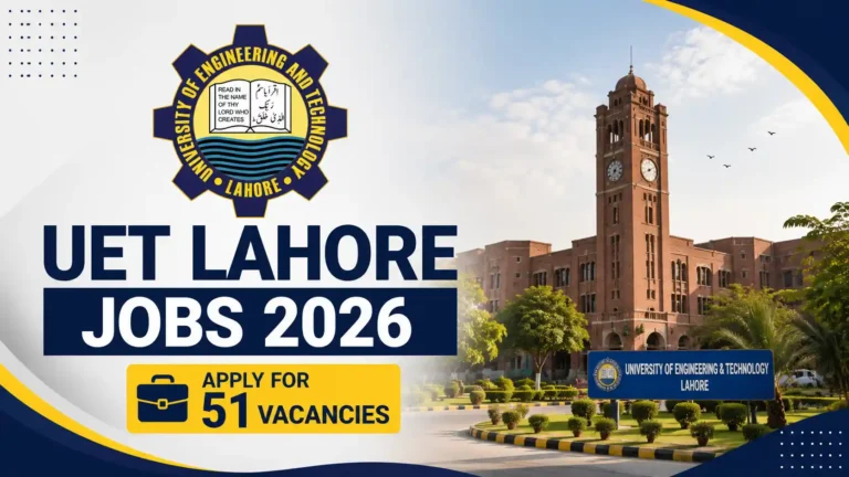 uet lahore jobs september 2026