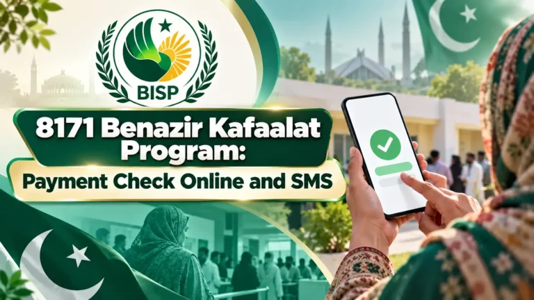 8171 Benazir Kafaalat Program 2026 Payment Check Online and SMS 8171 benazir kafaalat program payment check