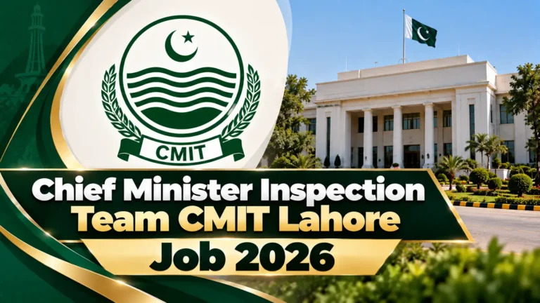 CM Punjab IT Internship Program 2026, Apply Online cmit lahore job 2026 internship