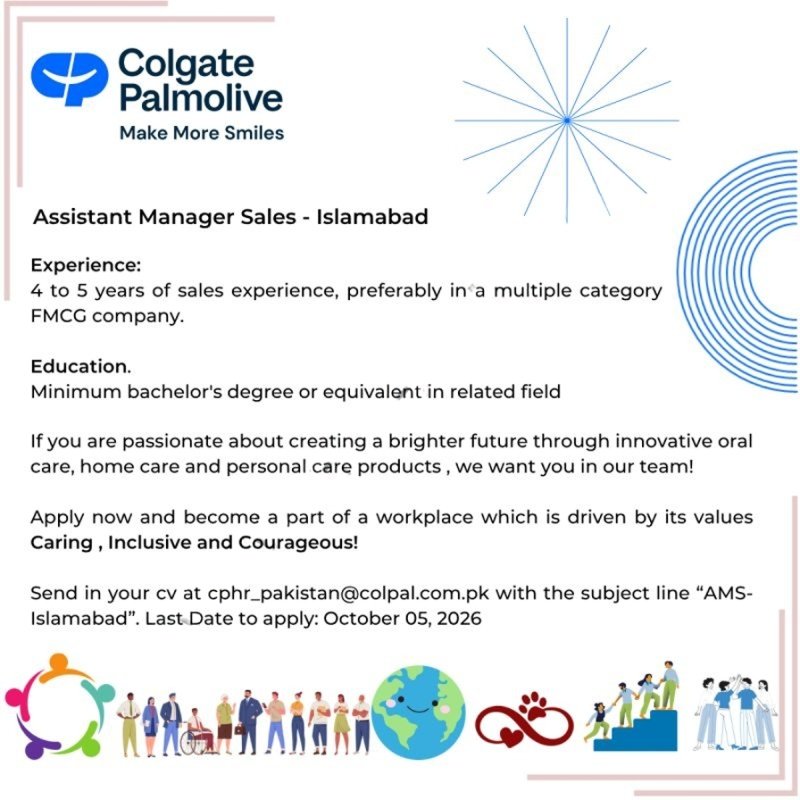 colgate palmolive jobs october 2026 ad 1