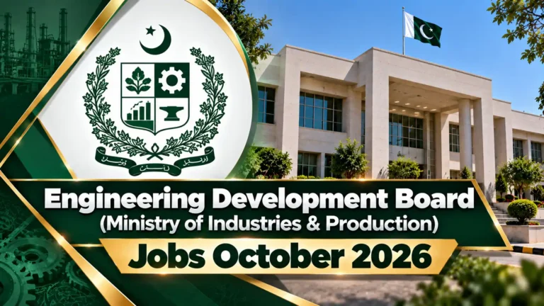 Engineering Development Board Jobs October 2026 ministry of industries and production jobs october 2026