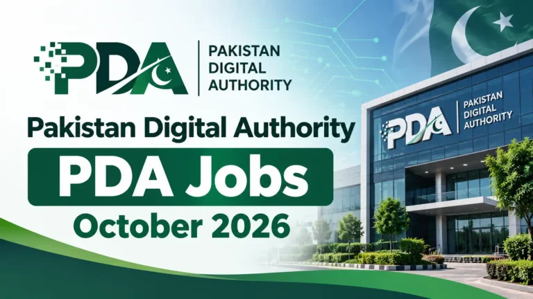Pakistan Digital Authority PDA Jobs October 2026 pda jobs october 2026