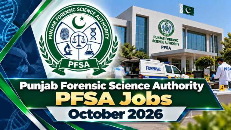 Punjab Forensic Science Authority PFSA Jobs October 2026 pfsa jobs october 2026