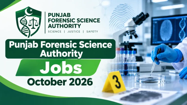punjab forensic science authority jobs october 2026