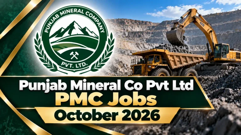 Punjab Mineral Co Pvt Ltd PMC Jobs October 2026 punjab mineral co pvt ltd pmc jobs october 2026